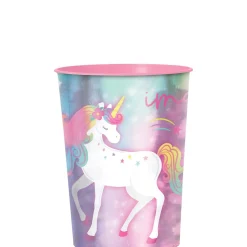 Metallic Enchanted Unicorn Plastic Favor Cup, 16oz