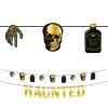 Metallic Glam Boneyard Black & Gold Haunted Banners, 2ct