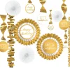 Metallic Golden Age Birthday Foil & Paper Room Decorating Kit, 13pc