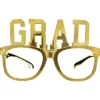 Metallic Gold Grad Plastic Glasses, 10ct