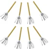 Metallic Gold & Silver Polka Dot Fringe Blowouts 8ct