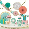 Metallic Happy Cake Day Birthday Room Decorating Kit 10pc