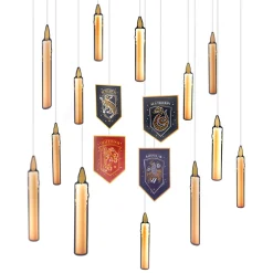 Metallic Hogwarts United Cardstock Hanging Decorations, 24ct - Harry Potter
