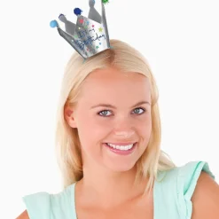 Metallic Modern Birthday Crown Headband