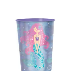 Metallic Shimmering Mermaids Plastic Favor Cup, 16oz