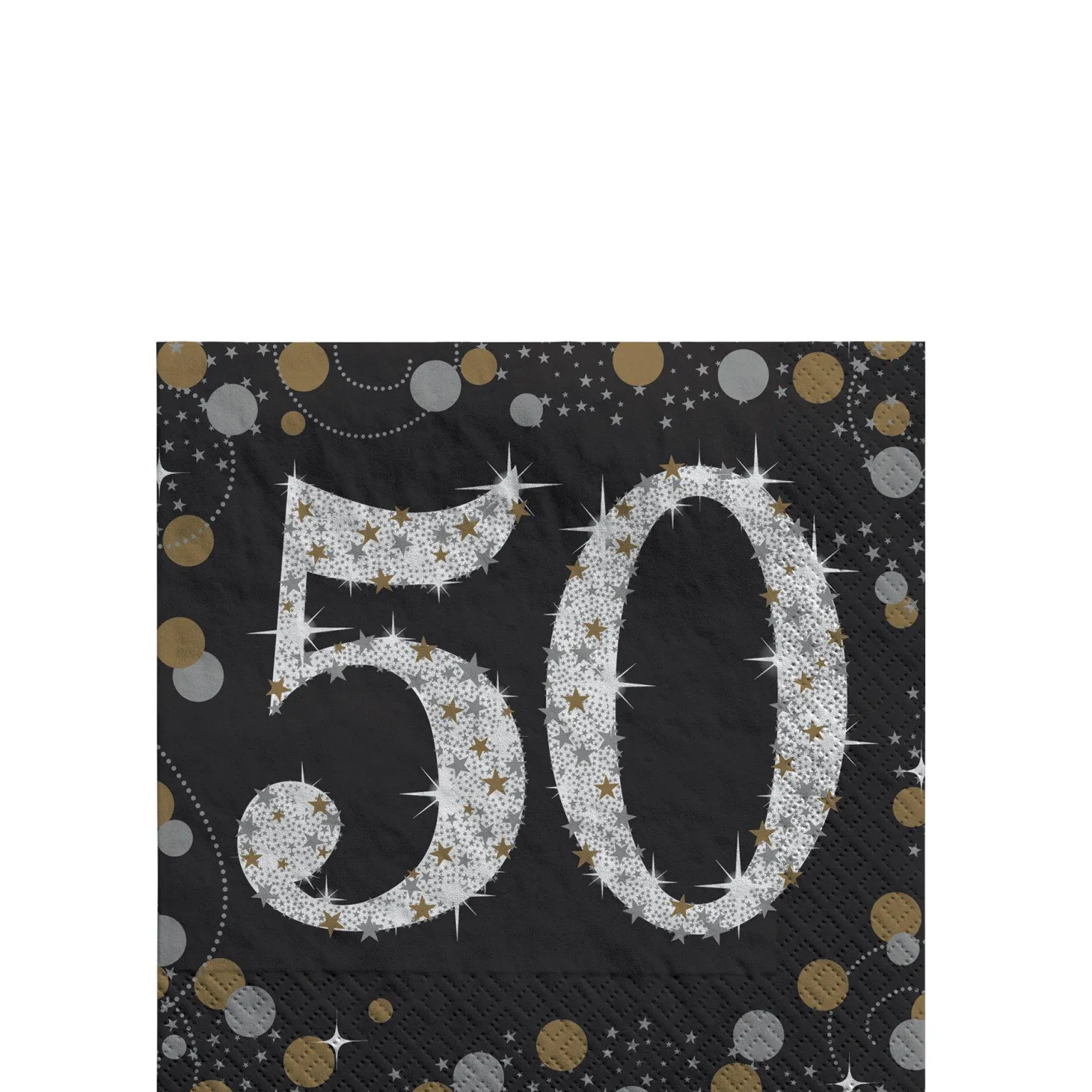 Milestone Beverage Napkins, 16ct - Sparkling Celebration, Ages