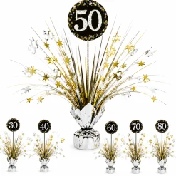 Milestone Birthday Spray Centerpiece - Sparkling Celebration, Ages