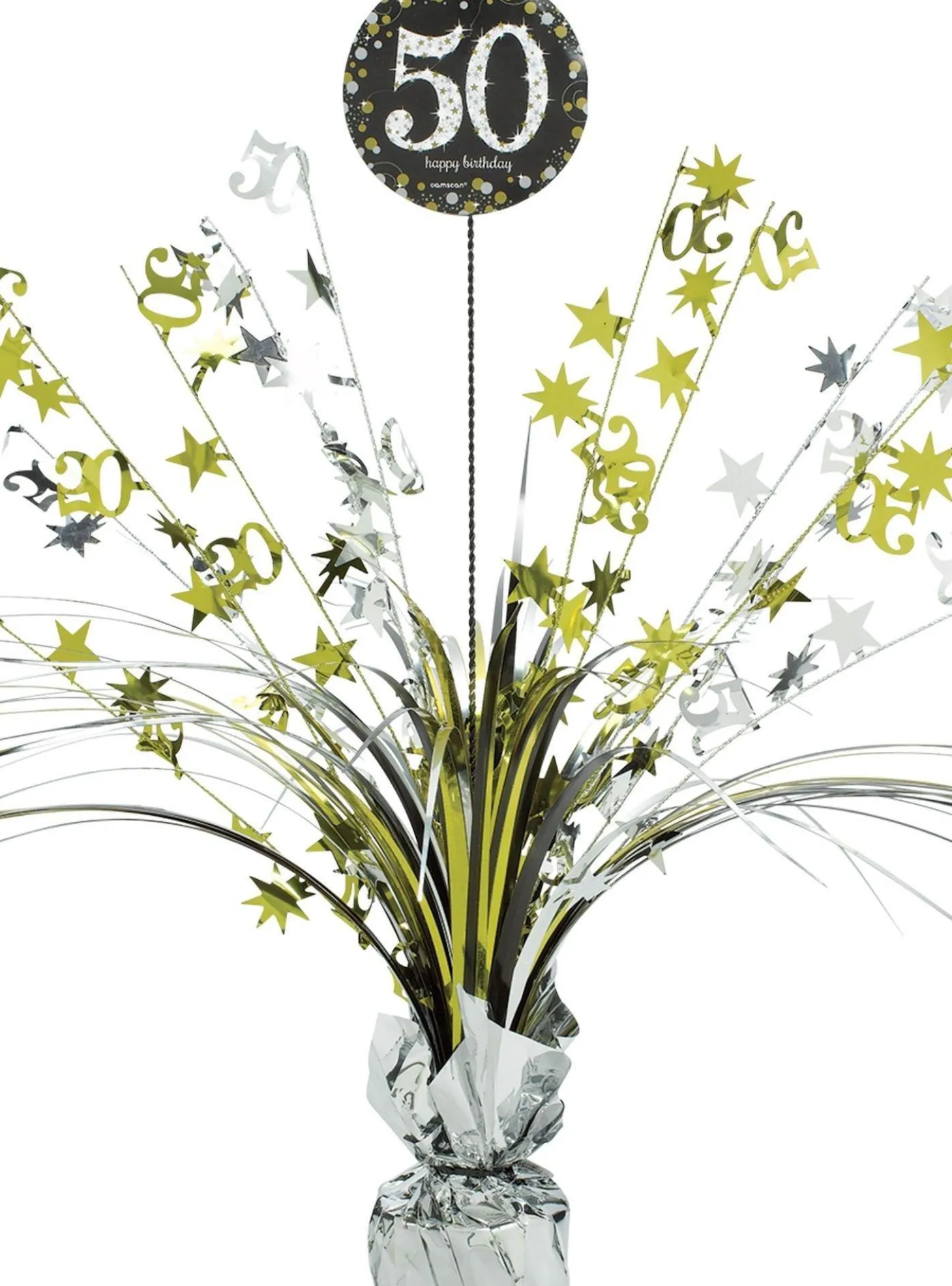 Milestone Birthday Spray Centerpiece - Sparkling Celebration, Ages