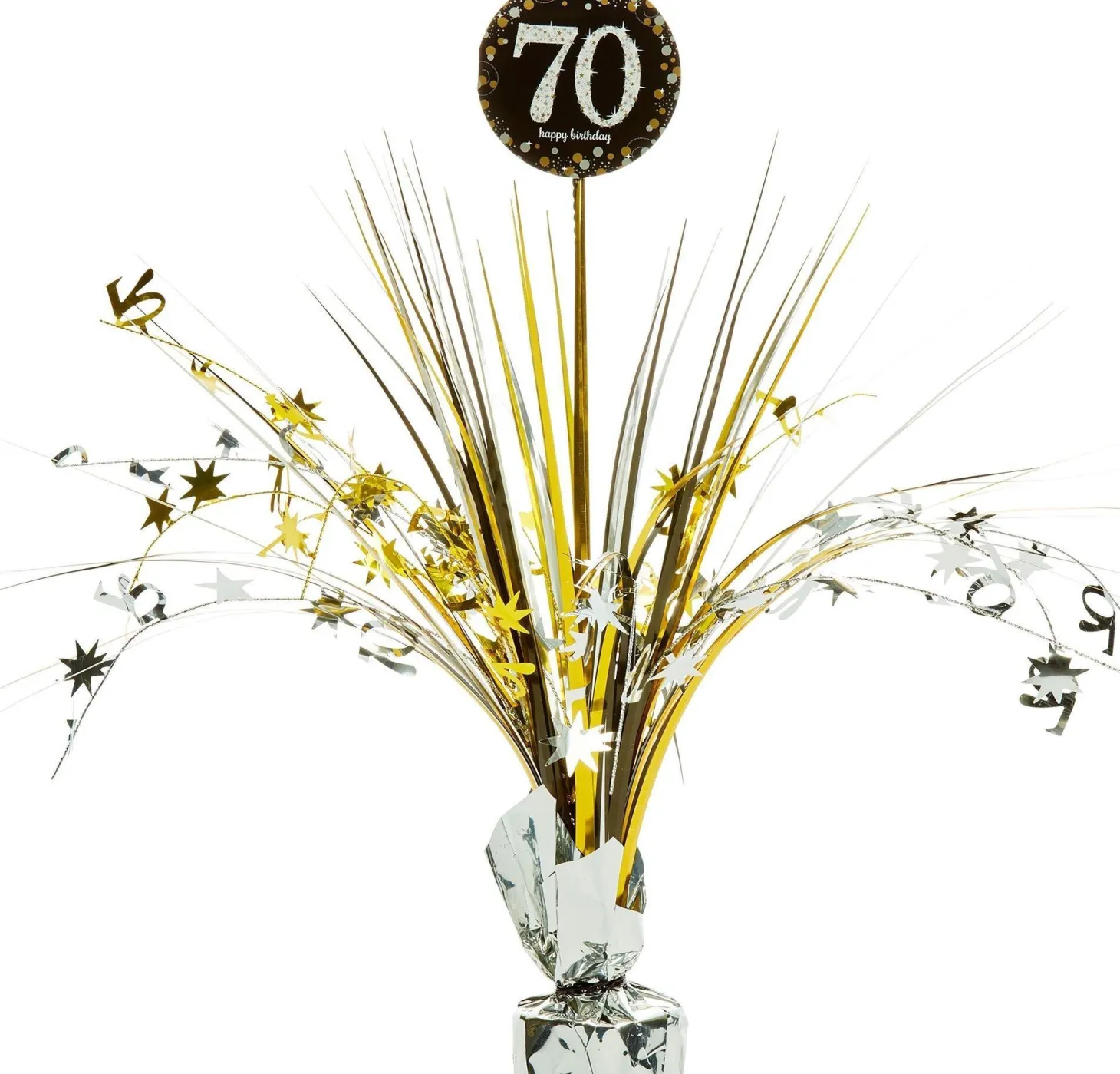 Milestone Birthday Spray Centerpiece - Sparkling Celebration, Ages