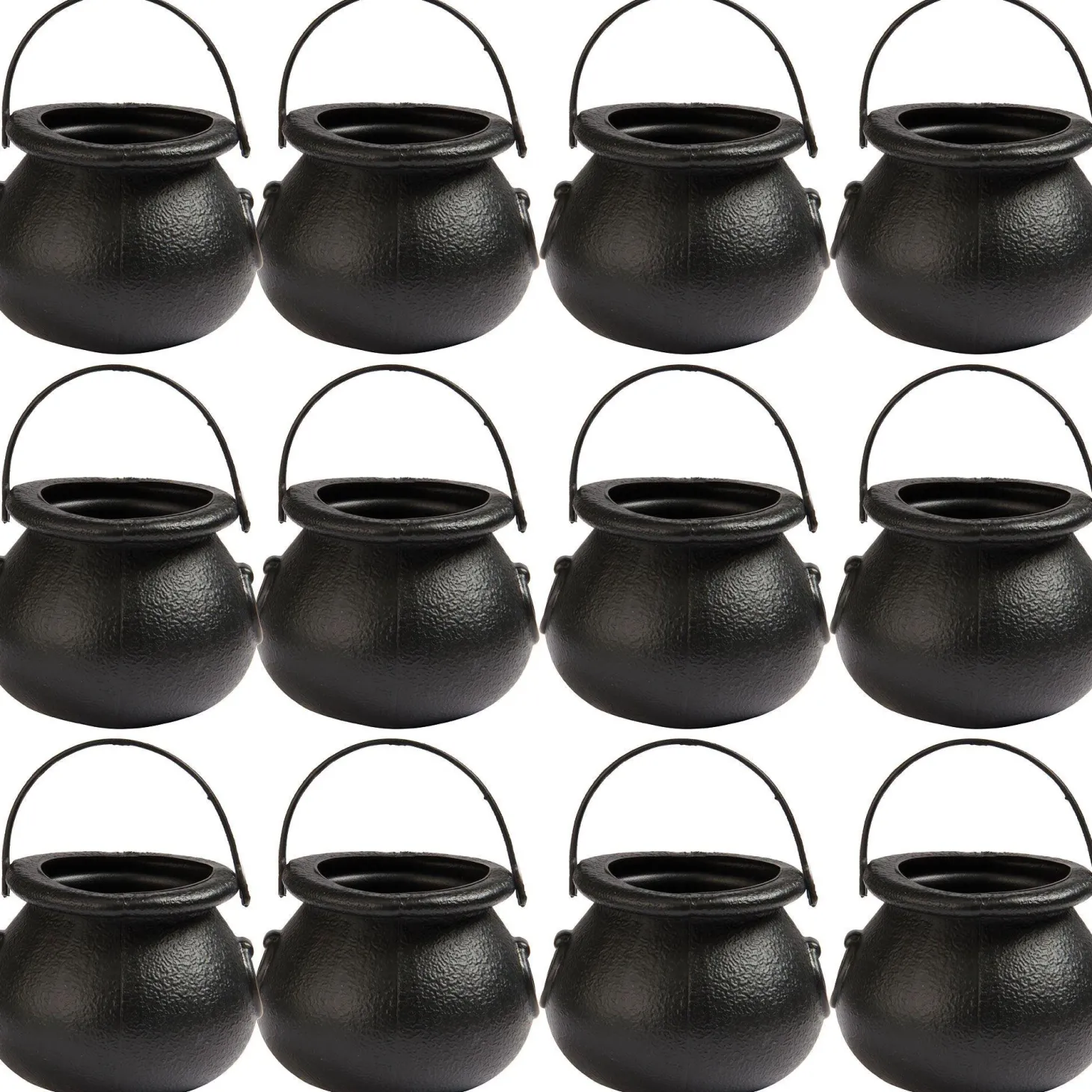 Mini Black Candy Cauldrons, 12ct