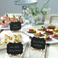 Mini Chalkboard Wood Easel Signs 6ct