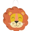 Mini Get Wild Lion Cardstock & Tissue Paper Pinata Decoration, 7in x 7in