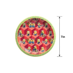 Minions Paper Dessert Plates, 7in, 8ct - Despicable Me 4