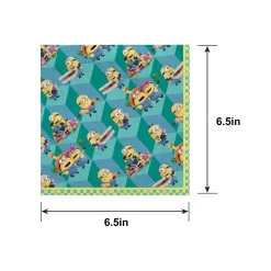 Minions Paper Lunch Napkins, 6.5in, 16ct - Despicable Me 4