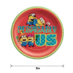 Minions Paper Lunch Plates, 9in, 8ct - Despicable Me 4
