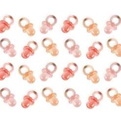 Mini Pacifier Baby Shower Favor Charms 24ct, Assorted Colors