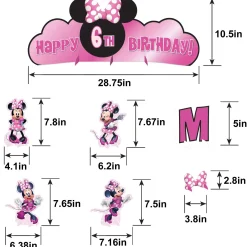 Minnie Mouse Forever Birthday Table Decorating Kit, 14pc
