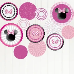 Minnie Mouse Forever Paper Fan Decoration Kit 17pc