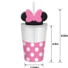 Minnie Mouse Forever Plastic Party Cup with Straw & Lid, 12oz