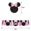 Minnie Mouse Forever 1st Birthday Fabric & Ribbon High Chair Decoration, 38in