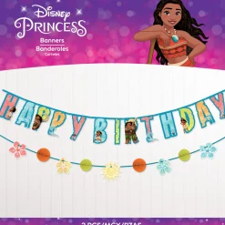 Moana Birthday Banner Set, 2pc, 5.3ft