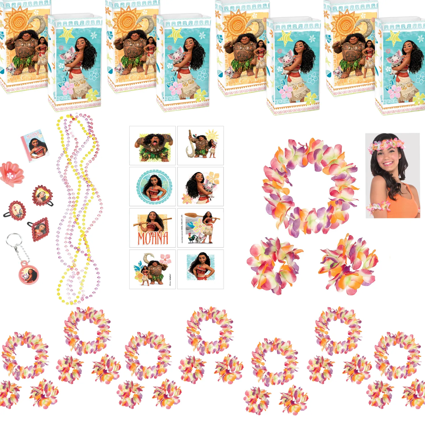Moana Favor Kit for 8 Guests