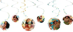 Moana Swirl Decorations 6ct
