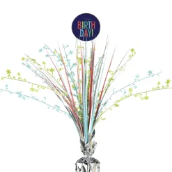 Modern Birthday Spray Centerpiece, 18in