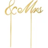 Mrs. & Gold Cake Toppers 2ct