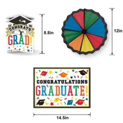 Multicolor Congrats Grad Room Decorating Kit, 10pc