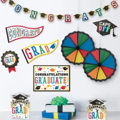 Multicolor Congrats Grad Room Decorating Kit, 10pc