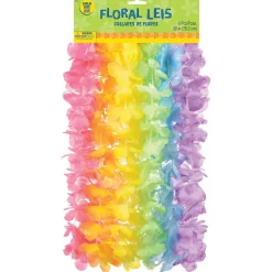 Multicolor Fabric Leis for Kids, 30in, 6ct