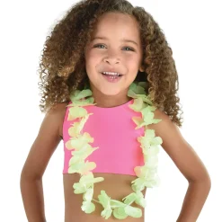Multicolor Fabric Leis for Kids, 30in, 6ct