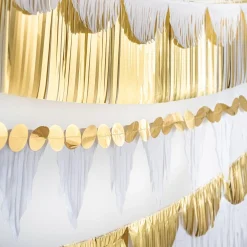 Multishape Fringe Paper Banners, 6ft, 6ct, Assorted Colors