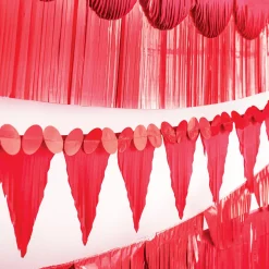 Multishape Fringe Paper Banners, 6ft, 6ct, Assorted Colors