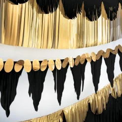 Multishape Fringe Paper Banners, 6ft, 6ct, Assorted Colors