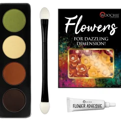 Natural Beauty Earth Tone Flower Makeup Set, 4pc