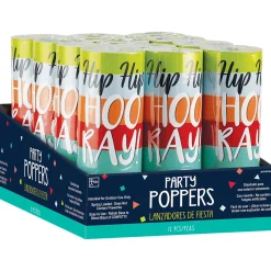 Navy Confetti Birthday Confetti Party Poppers, 12ct