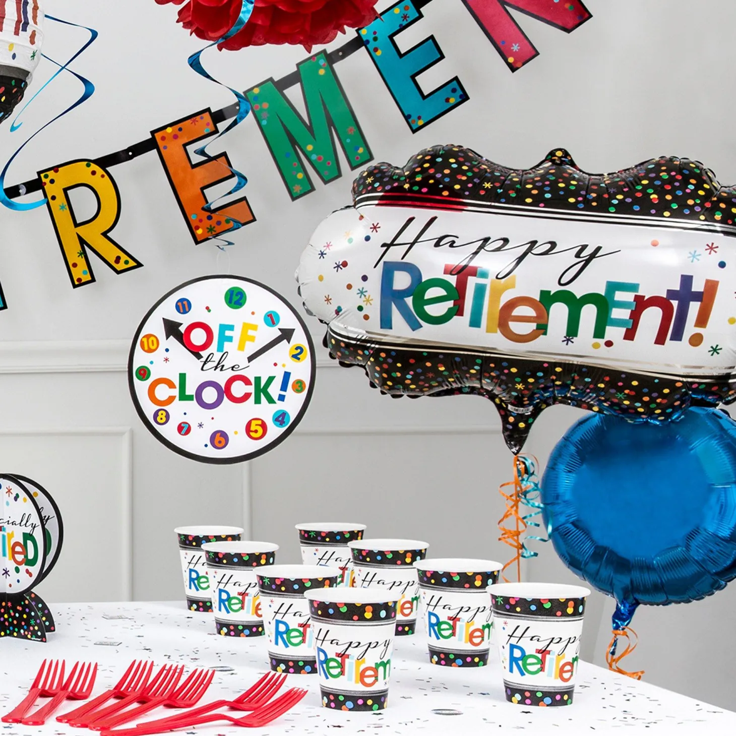Officially Retired Foil Balloon Bouquet, 5pc