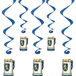 Oktoberfest Swirl Decorations 5ct