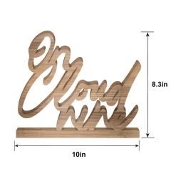 On Cloud Nine MDF Table Sign, 10in x 8.3in - Over the Moon