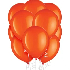 Orange Latex Balloons, Assorted Options