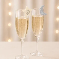 Over the Moon Baby Shower Acrylic Drink Charms, 10ct