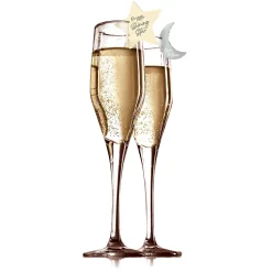 Over the Moon Baby Shower Acrylic Drink Charms, 10ct