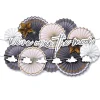 Over the Moon Baby Shower Paper Fan Room Decorating Kit, 14pc