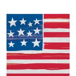 Painted Patriotic Paper Napkins, 16ct, Assorted Options