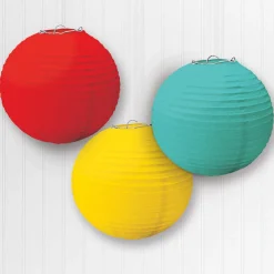 Paper Lanterns, 3ct, Assorted Colors