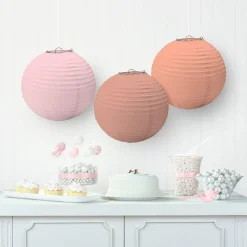 Paper Lanterns, 3ct, Assorted Colors