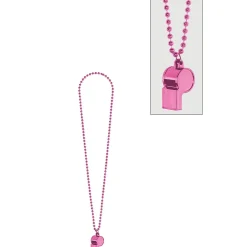 Party Beads with Whistle, Assorted Colors