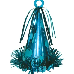 Party Hat Balloon Weight, 6oz, Assorted Colors
